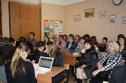 Участники семинара на уроке Д.В. Чиненова